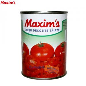 Rosii decojite taiate Maxim`s 380 gr