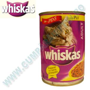 Hrana pisici Whiskas Pui 400 gr