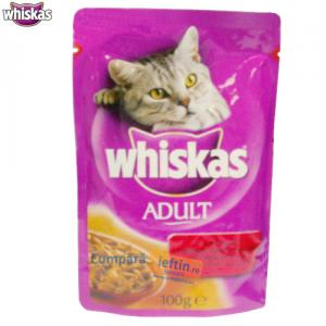 Hrana umeda pisici Whiskas Vita + Pui 100 gr
