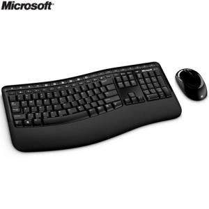 Kit tastatura si mouse Microsoft Desktop Comfort 5000  Wireless  Blue Track  USB
