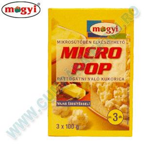 Porumb pentru popcorn cu unt Mogyi Micro Pop 3 buc x 100 gr