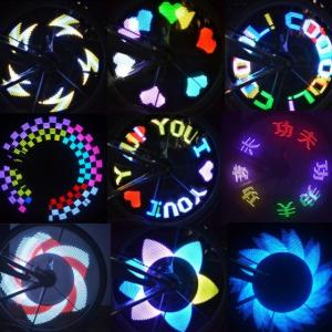Jocuri de lumini multicolore pentru spite bicicleta 32 LED-uri