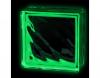 Caramida sticla fosforescenta verde model valuri