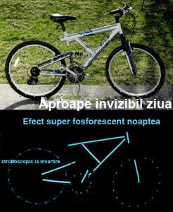 Kit bicicleta nocturna fosforescenta turquoise