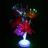 Lampa cu floare si fibre optice care