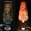 Lampa veioza conica Hannah Montana pentru camera copil