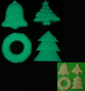 Set ornamente fosforescente pentru pomul de Craciun