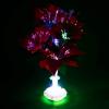 Lampa floare craciunita cu lumina multicolora si fibra