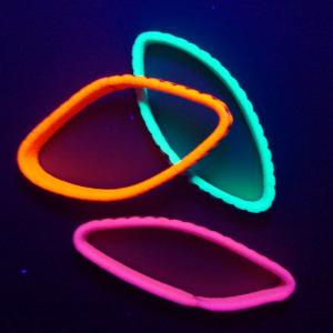 Elastice fluorescente pentru par