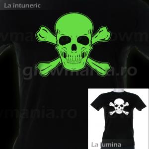 Tricou luminescent Craniu pentru petreceri