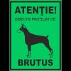 Semn fosforescent Obiectiv Protejat de Brutus