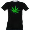 Tricou luminos cu egalizator Marijuana