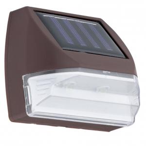 Aplica solar led cu abajur transparent