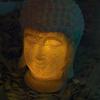 Lampa solara led - figurina buddhista