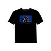 Tricou luminos cu egalizator audio beat