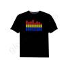 Tricou luminos cu egalizator tricolor