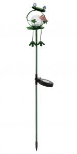 Lampa solara LED RGB - Green Frog