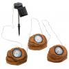 Ornament solar LED - Piatra trei bucati set