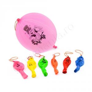 Set 5 baloane Neon mari Punch Balloon reactive UV cu LED