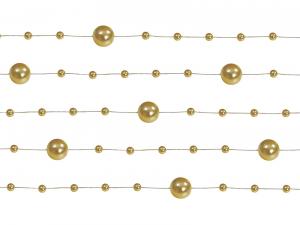 Ghirlanda perle, auriu, 5 buc/set