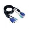 Cablu kvm hd15m+md6m+md6m+audio (t) to hd15f+md6f+md6f+audio (m)