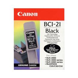 CANON BCI21BBL INK BLACK CTG BJC4000