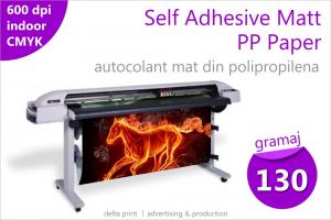 Printuri indoor pe autocolant mat din polipropilena (Self Adhesive Matt PP Paper) BS-120MNL