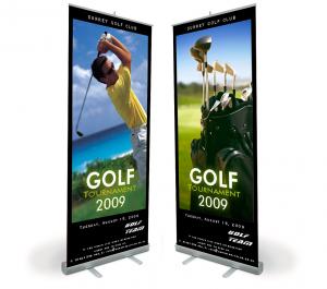 Roll up display banner