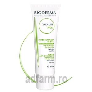 BIODERMA SEBIUM Mat fluid colorat 40ml