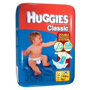 HUGGIES CLASSIC SCUTECE COPII NR. 3 (4-9 KG)