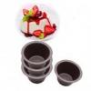 Set 4 forme metal panna cotta pedrini