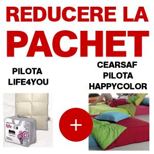 Pilota LIFE4YOU dimensiune 220 cm * 220 cm + cearsaf de pilota HAPPYCOLOR