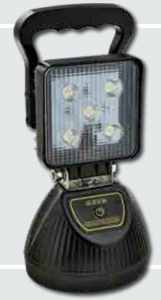 Lampa patrata - lumina de lucru cu 5 LED-uri, Acumulator si magnet