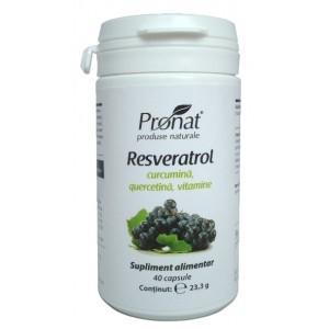 Resveratrol, curcumina, quercetina, vitamine 60 capsule
