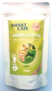 Cafea Verde Arabica macinata decofeinizata cu cardamon bio 200g