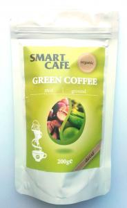 Cafea Verde Arabica macinata decofeinizata + cafea prajita bio 200g