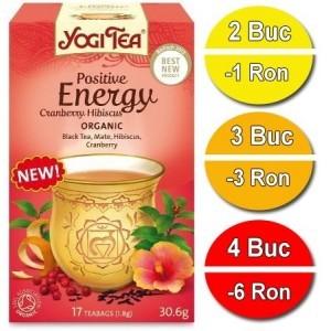 Ceai BIO Energie pozitiva Merisor & Hibiscus Yogi Tea&reg; 30,6 g