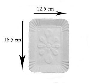 Tavite albe 12,5x16,5cm (100buc)