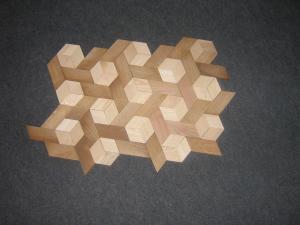 Parchet mozaic din lemn masiv