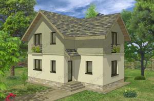 Proiect casa cu mansarda
