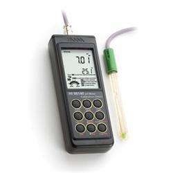 PH-metru portabil, impermeabil, cu electrod inteligent, functie Auto-Endpoint, memorare date, conectare la calculator, GLP,  model 98140