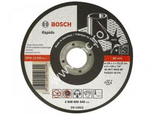 Disc de taiere inox 115x1 mm Bosch cu executie dreapta