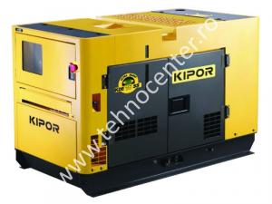 Generator de curent  monofazat insonorizat Kipor KDE 16 SS