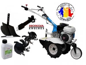 Motocultor AGT 5580 motor Honda GP 200 cu plug de bilonat , roti pneumatice si ulei Honda