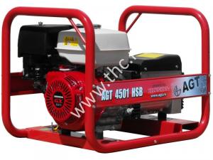 AGT 4501 HSB Premium  Generator de curent monofazat Profesional  4.2 kVA cu motor Honda