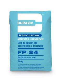 DURAZIV cu Kauciuc - Glet de ciment alb pentru baie si bucatarie FP 24