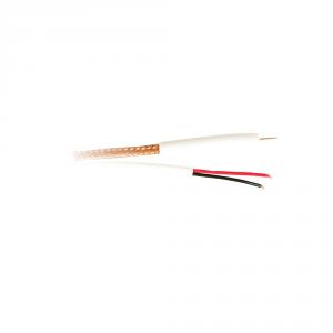 Cablu coaxial RG59 + alimentare 2 x 0.75 cu sufa, cupru, pret / metru