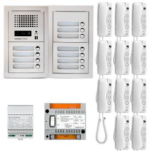 Set interfon de interior Aiphone GTA11E, 11 familii, bloc