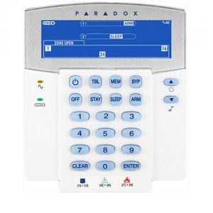 Tastatura LCD Paradox K35, 32 zone, 2 partitii, StayD