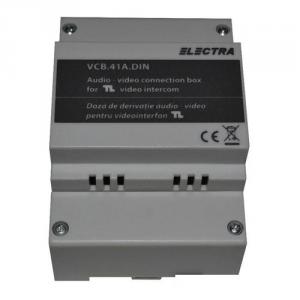 Doza derivatie audio-video Electra VCB.41A.DIN, plastic, aparent